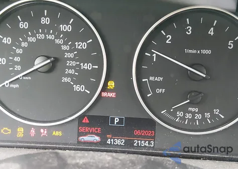 2014 BMW 320I xDrive z USA, uszkodzony, nr VIN WBA3C3C5XEF983641